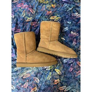 UGG Classic Short Chestnut Twinface Sheepskin Boots 9
